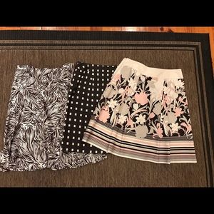 Lot of 3 Ann Taylor skirts 6